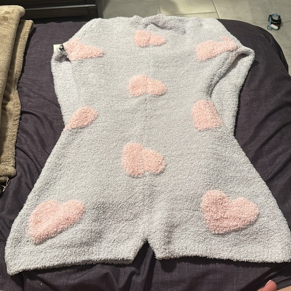 Cozy Women Pajamas with Pink Hearts - Picture 2 of 3